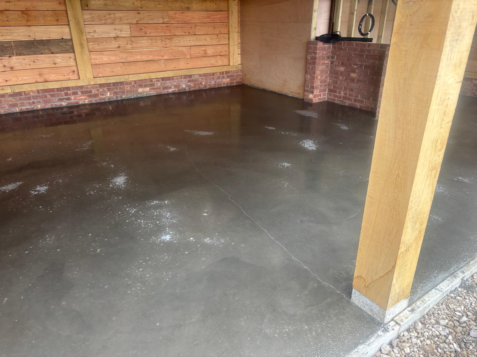 Domestic plot kerbing work